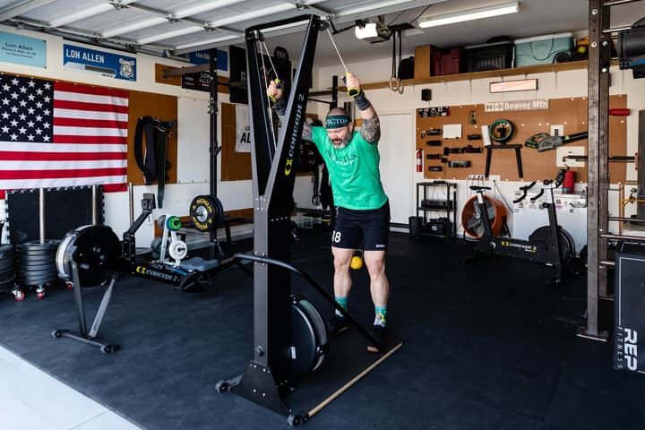 skierg in garge gym